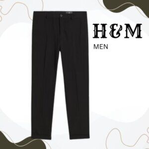 H&M Black Slim-Fit Suit Pants – Men's Size 34 – Like New!